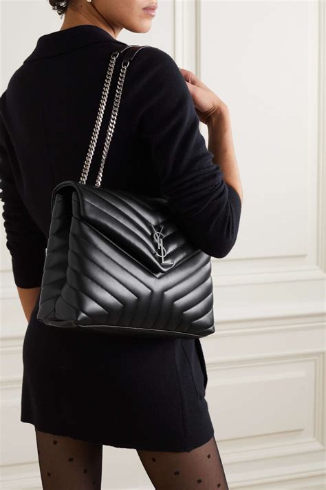 ysl umhängetasche loulou|SAINT LAURENT Loulou medium quilted leather shoulder bag.